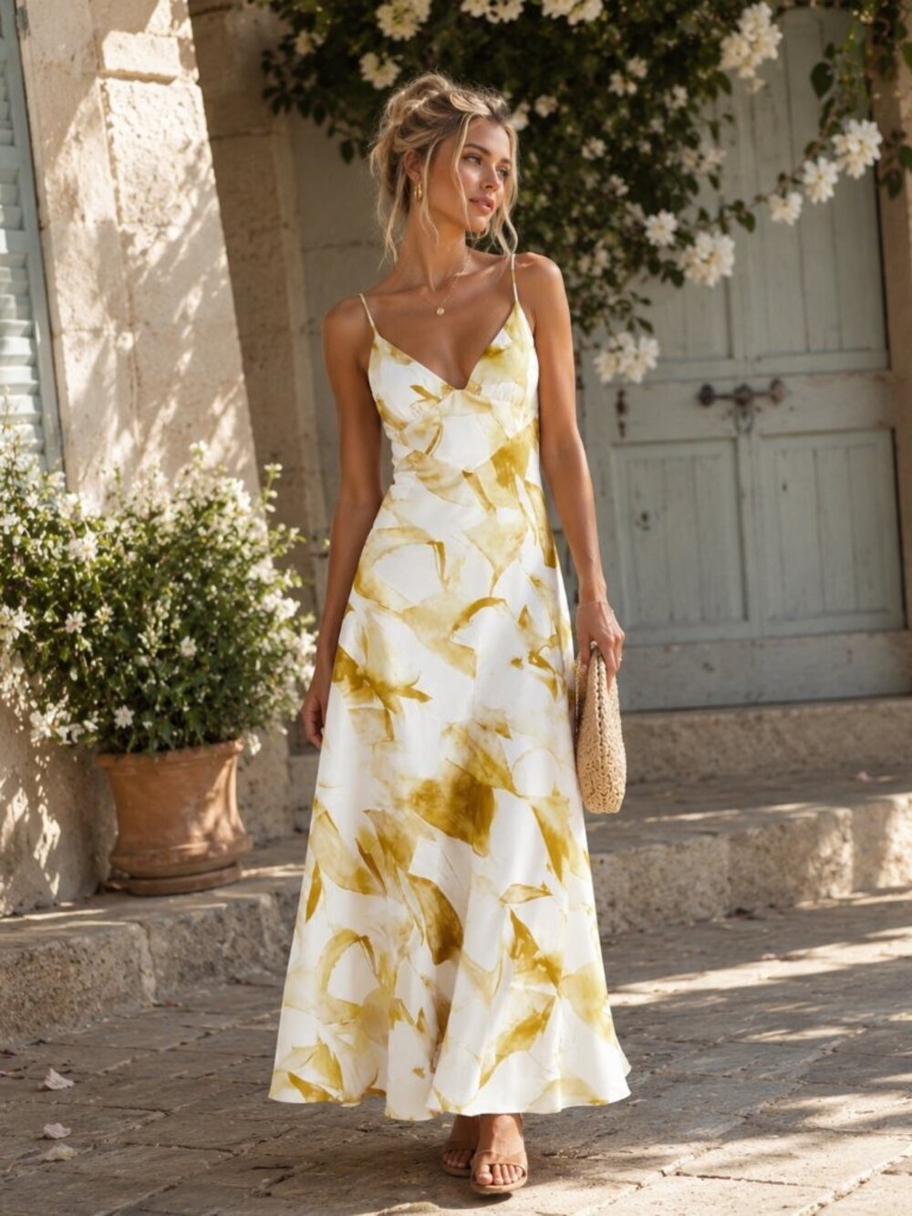 Bardot Womens Capri Printed Deep V Neck Maxi Dress Size 12 NWT
